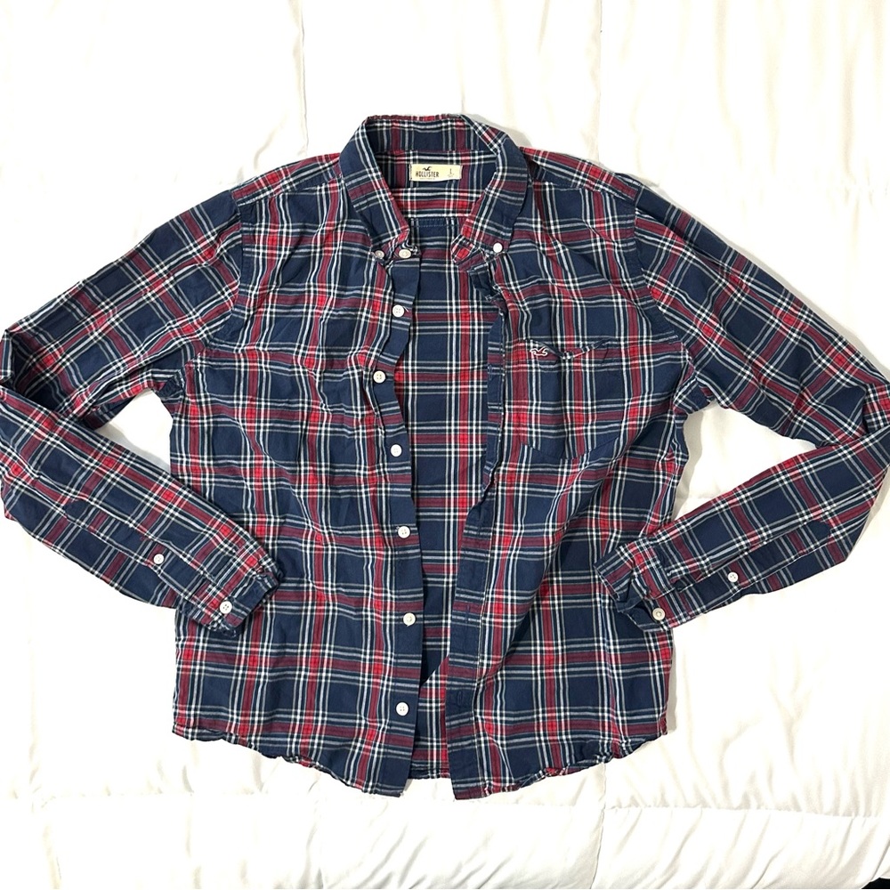 Hollister Plaid Button Up Shirt